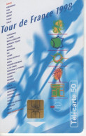 Télécarte  France Telecom -  Le Tour De France 1998  - Used Telecard - Sport