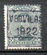 2911 Voorafstempeling Op Nr 183 - VERVIERS 1922 - Positie C - Rollenmarken 1920-29