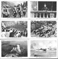 BZ10 - SERIE 6 IMAGES CIGARETTES EILEBRECHT - ENTREE EN GUERRE DE L'ITALIE - BENITO MUSSOLINI - 1939-45