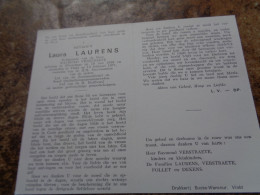 Doodsprentje/Bidprentje   Laura LAURENS   Elverdinge 1898-1971 Vinkt  (Echtg Raymond VERSTRAETE) - Religión & Esoterismo