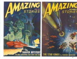 AMERCAN COMIC BOOK  ART COVERS ON 2 POSTCARDS  SCIENCE  FICTION   LOT  6 - Contemporary (from 1950)