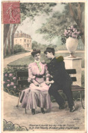 CPA Carte Postale  France Avant Qu'il S'exilat Loin Des Rives De France Ils Se Sont Fiancés..VM81012 - Paare