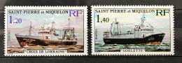 Lot De 2 Timbres Neufs** Saint Pierre Et Miquelon 1976 Yt N° 453 / 454 - Nuevos