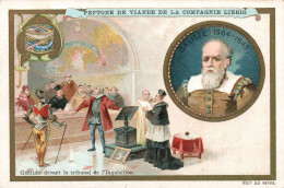 Chromo Ancienne Liebig. Série Des Célébrités. Galilée Devant Le Tribunal De L'Inquisition. - Liebig