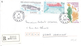 TAAF. LETTRE. ALFRED FAURE. 27F + 24F +29,20F - Storia Postale