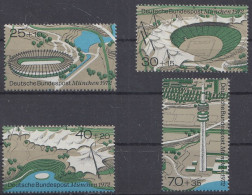 Deutschland Mi.Nr.723-726 XX . Olympische Sommerspiele In München 1972 - Velodrom - Olympiastadion - Fernsehturm - - Unused Stamps