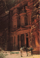 JORDANIE - Petra - Le Trésor  - Animé - Colorisé - Carte Postale - Jordanië