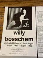 Affiche Willy Bosschem 1980 De Wieke Oostkamp - Other & Unclassified