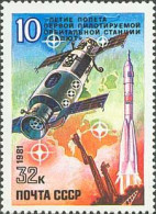Russia USSR 1981 10th Anniversary Of First Manned Space Station. Mi 5060 - Ongebruikt