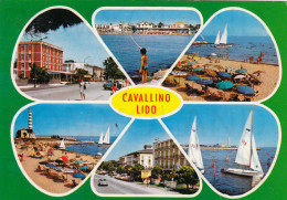 CARTOLINA  C16 CAVALLINO LIDO,VENEZIA,VENETO-MARE,SOLE,ESTATE,VACANZA,SPIAGGIA,BARCHE A VELA,BELLA ITALIA,VIAGGIATA 1976 - Venezia (Venedig)
