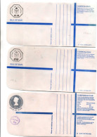 Isle Of Man - 3 Registered Envelope - 231/2 P Uprated 1,10 1,12 - Entier Stationery - Man (Ile De)