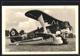 AK Sturzkampf-Flugzeug Henschel Hs 123 Beim Start  - 1939-1945: 2. Weltkrieg