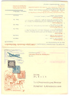 Klapp-AK Berlin, Die Jubiläumsschau 100 Jahre Deutsche Briefmarke, Postkutsche Und Postflugzeug  - Postzegels (afbeeldingen)