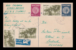 ISRAEL 1955. Airmail Card To Hungary - Brieven En Documenten