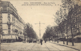 94 . VINCENNES - Rue De Paris Prise De La Place De La Prévoyance - Edit. E.M - Vincennes