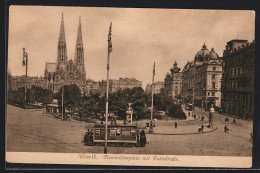 AK Wien, Maximilianplatz Mit Strassenbahn  - Strassenbahnen