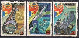 Russia USSR 1981 Soviet-Rumanian Space Flight. Mi 5071-73 - Ongebruikt