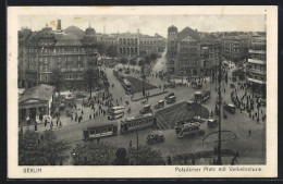 AK Berlin, Potsdamer Platz, Verkehrsturm, Strassenbahn  - Tram