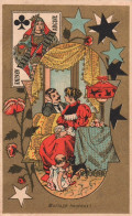 Chromo Moka Leroux / Carte à Jouer, Dame De Treifle (Argine), Couple (Mariage Heureux) - Té & Café