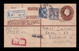 SYDNEY Nice Registered Cover To Hungary - Cartas & Documentos