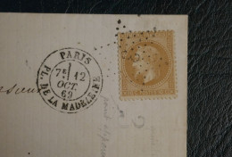 FRANCE   LETTRE  1869  ETOILE DE PARIS N°3   +N°28  +AFF. INTERESSANT+DP10 - 1849-1876: Classic Period