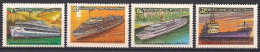 Russia USSR 1981 River Fleet Of The USSR. Mi 5088-91 - Barcos