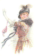 Usabal:Glamour Lady With Purse, ERKAL Nr 307/5, Pre 1940 - Usabal