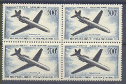 France Airplanes Block Of Four 1957 MNH ** - Nuevos