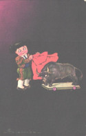 E.Colombo:Boy As Matador, Toy Bull, Ox, 1722/4, Pre 1940 - Colombo, E.