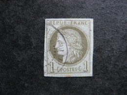 N° 39A, Oblitéré. - 1870 Ausgabe Bordeaux