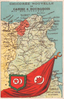 Chromo Chicorée Nouvelle Carte Tunisie - Other & Unclassified