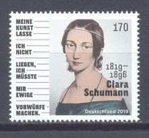 Año 2019 Nº 3270 Clara Schumann - Ongebruikt