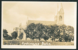 KREKENAVA Church Vintage Postcard Panevezys Poniewiecz Lithuania - Lituanie