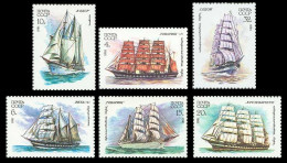 Russia USSR 1981 Cadet Sailing Ships. Mi 5112-17 - Ships