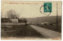 Crouttes - Route De Nanteuil - Le Moulin (attelages De Chevaux) Hôtel Griffault, Circ 1910, Cachet Boite Rurale A - Sonstige & Ohne Zuordnung