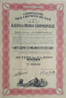 Compagnie Des Chemins De Fer Kinshasa-Dilolo-Léopoldville - 1952 - Elisabethville - Africa