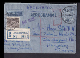 SYDNEY 1953. Nice Airmail Cover To Budapest - Covers & Documents