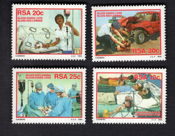 2033242712 1986 SCOTT  664 667 (XX)  POSTFRIS MINT NEVER HINGED - BLOOD TRANSFUSION SERVICES - Nuevos