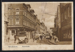 AK Wilhelmshaven, Marktstrasse Mit Restaurant Und Strassenbahn  - Tranvía