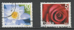 Pologne - Poland - Polen 2015 Y&T N°4437 à 4438 - Michel N°4788 à 4789 (o) - Fleurs - Gebraucht