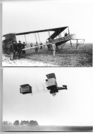 LOT DE 2 CARTES POSTALES - Avion Biplan - Animée - Edition La Belle Époque - ....-1914: Vorläufer