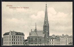 AK Olmütz, Evangelische Kirche Und Pfarrhaus  - Czech Republic