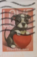 VEREINIGTE STAATEN ETATS UNIS USA 2023 LOVE: PUPPY USED ON PAPER MI 6005 SN 5746 YT 5611 - Used Stamps