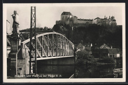 AK Frain An Der Thaya, Blick Auf Brücke Und Schloss  - Tschechische Republik