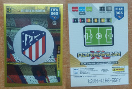 AC - 82 ATLETICO DE MADRID  FANS CLUB BADGE   PANINI FIFA 365 2020 ADRENALYN TRADING CARD - Trading-Karten