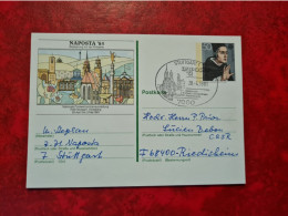 Lettre ALLEMAGNE 1981  CARTE STUTTGART NAPOSTA 81  AUSSTELLUNG - Sonstige & Ohne Zuordnung