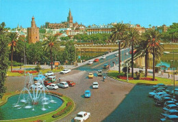 SEVILLA - Plaza De Cuba Y Vista Parcial   ( 2 Scans ) - Sevilla (Siviglia)