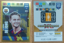 AC - 103 FRENKIE DE JONG  BARCELONA   PANINI FIFA 365 2020 ADRENALYN TRADING CARD - Tarjetas