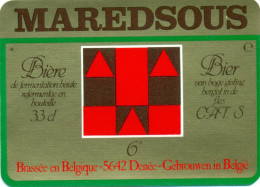 Oud Etiket Bier Maredsous 6° - Brouwerij / Brasserie De Maredsous - Birra