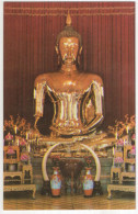 The Golden Buddha Of Sukhothai In Wat Traimit Withayaram Worawiharn - (Thailand) - 1979, Bangkok - Thailand